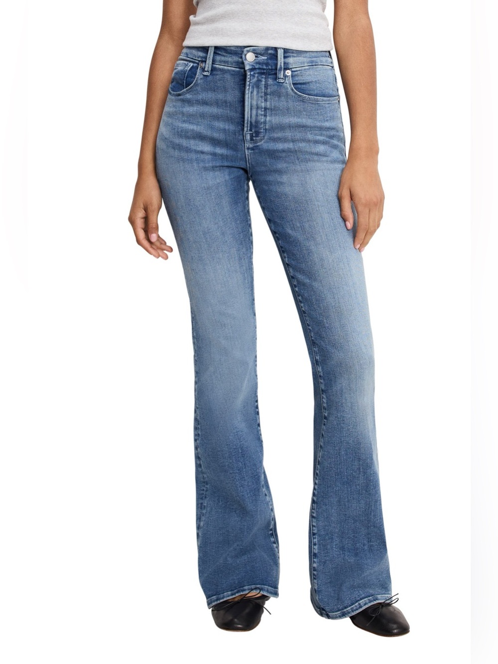 Good American flared Women's High-Rise Flare Jeans